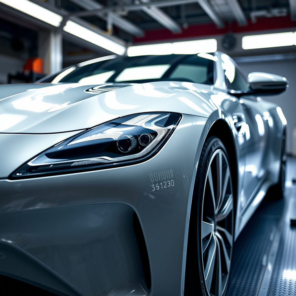 Finished luxury car repair