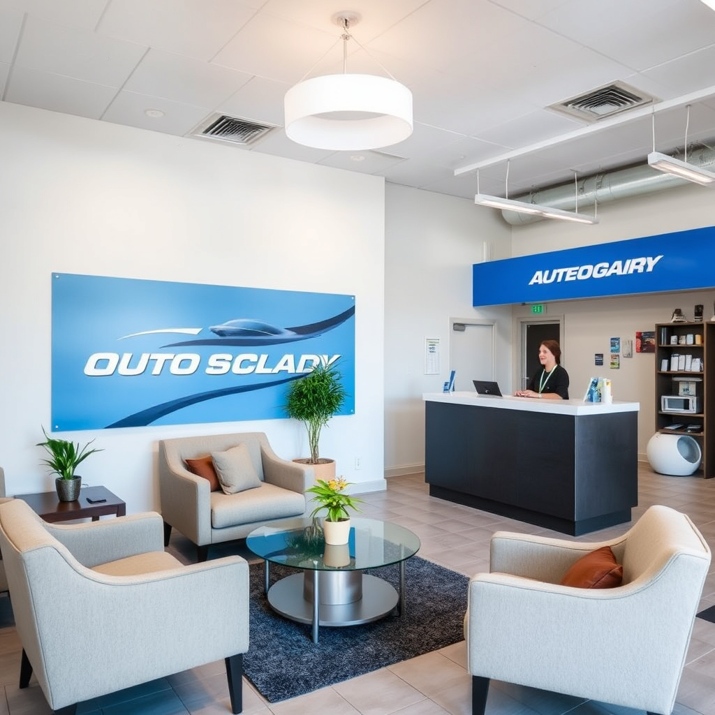 Welcoming customer reception area